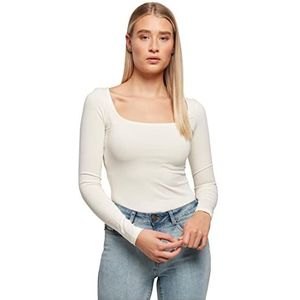 Urban Classics Dames Dames Dames Organic Longsleeve Body T-Shirt, Whitesand, XXL