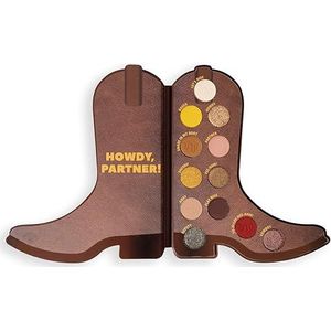 Revolution, Disney's Toy Story x Revolution Woody Boot Palette, Achtkleuren Oogschaduwpalet, Veganistisch en Dierproefvrij
