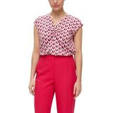 s.Oliver - T-Shirt - Viscose - Korte Mouwen - V-hals