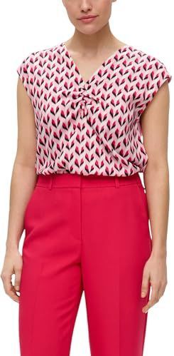 s.Oliver - T-Shirt - Viscose - Korte Mouwen - V-hals