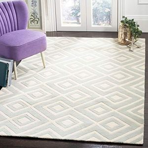 Safavieh tapijt met ruitpatroon, CHT742 CHT742 120 x 180 cm grijs/ivoor