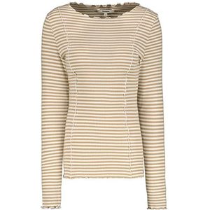 Garcia Dames T-shirt met lange mouwen, iced koffie, XS, Iced Coffee, XS