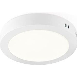 Home Sweet Home Moderne LED Plafondlamp Ska | Rond | 22/22/3.6cm | Wit | plafonniere gemaakt van metaal | LED geïntegreerd | 15W | 1500lm | 3000k | warm wit licht