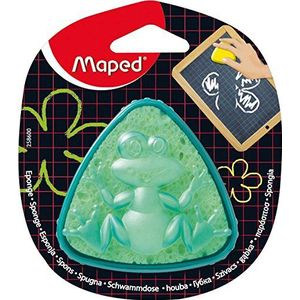 Maped M258600 - tafelspons spons spons box, driehoekige vorm, groen/geel