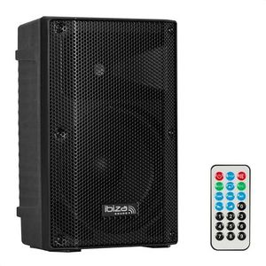 Ibiza - XTK10A-MKII - Actieve 10""/25cm SONO Luidspreker - 25mm Compressie Tweeter - Bass Reflex Systeem - USB, SD, Bluetooth - TWS - Handvat en Wielen - NIEUWE versie - Feest, evenementen, karaoke