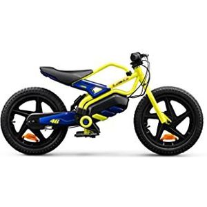 VR46 Kid Motorbike-X Bici elettrica, Ruote 16"", Autonomie 8 km, 150 W motor, 125 Wh batterij, met vering, voor kinderen