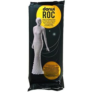 DARWI - DA0831000000C - Een natuurlijk boetseerkleibrood - Kneedbaar - Luchtdicht - Wit - 1 KG - Voorzien van zelfhardend - Zeer resistent - Zeer resistent - Voor ROC-artiesten