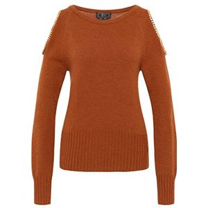 caspio Gebreide damestrui 11025375-CA06, donkere kamel, XL/XXL, donkere kameel, XL/XXL