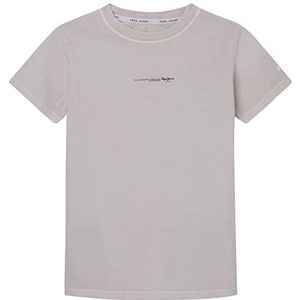 Pepe Jeans Davide Tee T-shirt voor jongens, beige (ivory)., 8 Jaar
