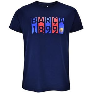 FC Barcelona Officiële Vlag Navy Junior Barça T-shirt voor kinderen, uniseks