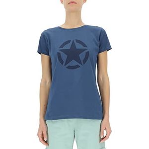 Jeep T-shirt dames, Canvas Blue/Deep Blue, XS