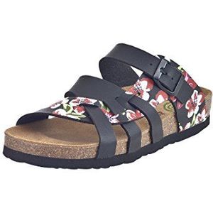 Dr. Brinkmann 700810 Damesslippers, zwart, zwart, veelkleurig., 39 EU
