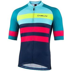 Nalini 03372705200C000.10 Carasco Heren Shirt met lange mouwen Blauw/Lichtblauw/Groen/Geel/Fuchsia L