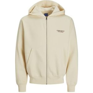 Jack & Jones Jorislington Sweat Zip Hood, antiek wit., L