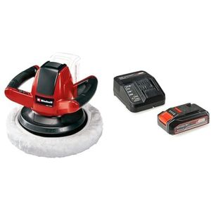 Einhell Accu Polijstmachine CE-CB 18/254 Li-Solo Power X-Change, , 18 V, , zonder batterij en oplader, Rood/Zwart & Einhell Power X-Change 18V, starterkit - batterij- en opladerset -