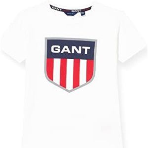 GANT T-shirt voor meisjes, wit, 122 cm