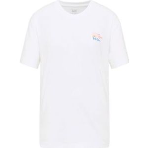 Lee Graphic Tee, wit (bright white), L