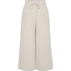 PIECES Pcsastina Hw Culotte Pants Bc, Zilvergrijs, M