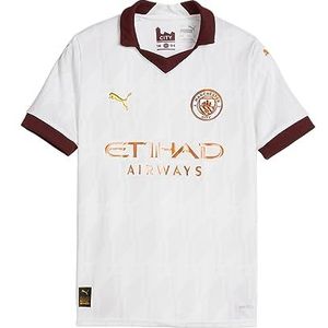 Manchester City Kids Away Shirt 2023/24 Seizoen - Wit - Maat: 5/6 Jaar