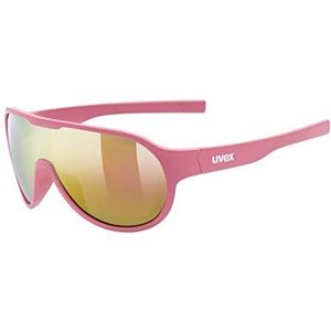 uvex sportstyle 512 - zonnebril voor kinderen - gespiegeld - incl. hoofdband - pink matt/mirror red - one size