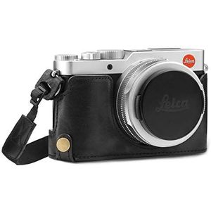 MegaGear MG1603 Leica D-Lux 7 Ever Ready echt lederen camera halve tas met draagriem - zwart