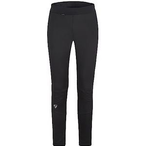 Ziener NURA Softshellbroek voor dames, langlauf-legging, winddicht, elastisch, zwart, 46