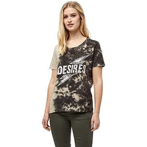 Desires Dames Kenzia Tee T-shirt, Sand Melange Solid, S