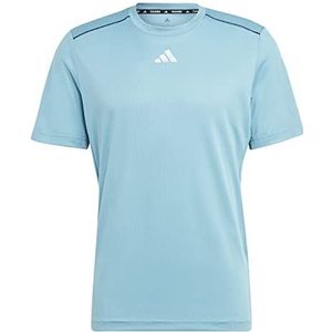 adidas Wo Base Logo T-shirt (korte mouw) heren, blauw (Preloved Blue/Transparent), S