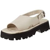 Shabbies Amsterdam Dames SHS1374 Soft Nappa Leather Flat Sandal, Offwhite, 42 EU, gebroken wit, 42 EU