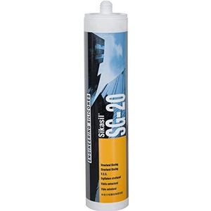 Sika - Beglazingslijm - Sikasil SG-20 wit - Voor hoge mechanische prestaties met siliconen - Voor structurele beglazing - 300 ml