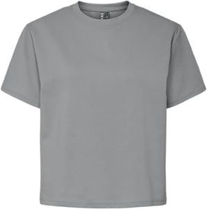 Shirt - PCSKYLAR - T-shirt - Effen - Jersey, Ronde Hals, Kwartmouw