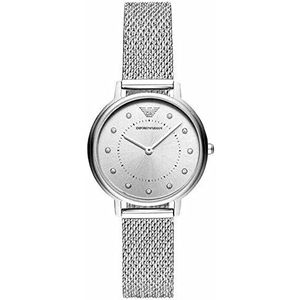 Emporio Armani dames tweehands roestvrijstalen horloge