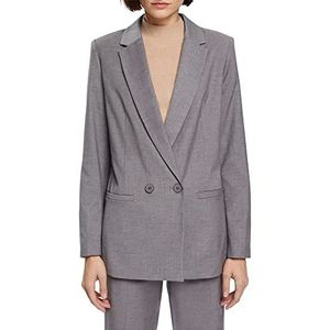 ESPRIT Collection Dames 102EO1G310 Blazer, 039/MEDIUM Grey 5, 38