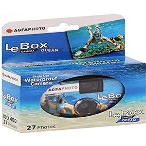 AgfaPhoto LeBox 400-27 Ocean wegwerpcamera onderwatercamera met 27 opnamen, 1 stuk