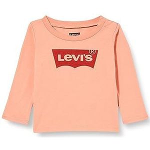 Levi's Baby Meisjes L/S Batwing Tee 1ea215 T-shirt, Terra Cotta, 9 Maanden