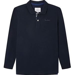 Pepe Jeans Thor Ls Poloshirt voor jongens, Blauw (Dulwich), 8 Jaren