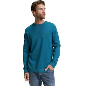 Tom Tailor - Regular Fit - Gebreide Pullover - Mêlee - Zuiver Katoen