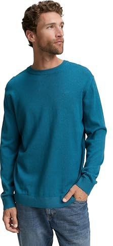 Tom Tailor - Regular Fit - Gebreide Pullover - Mêlee - Zuiver Katoen