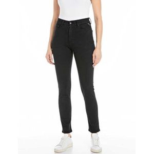 Replay Mjla super slim fit jeans met hoge taille, 098 Black, 25W x 30L
