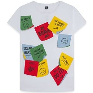 Tuc Tuc Boys-Happy Message T-shirt, wit, regular voor kinderen