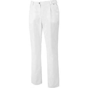 BP 1647-400-21-54n broek voor vrouwen, met plooien en zakken, 215,00 g/m² stofmix, wit, 54n