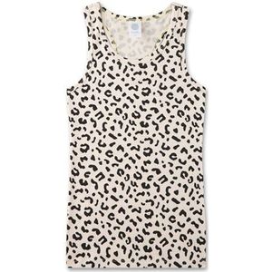 Sanetta Meisjes-onderhemd beige Leo | Hoogwaardig en duurzaam onderhemd voor meisjes van katoenmix. Ondergoed voor meisjes, beige, 128