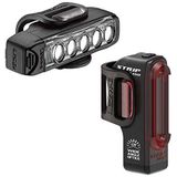 LEZYNE 1-led-21P-v304 Strip Drive fiets-/mountainbike-fietsverlichting, LED, oplaadbaar, USB, unisex, volwassenen, zwart, eenheidsmaat (fabrieksmaat:),11 Pack