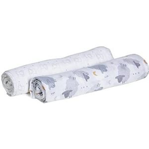 Chicco Bear & Grey Sheep luiers van katoen 2 stuks