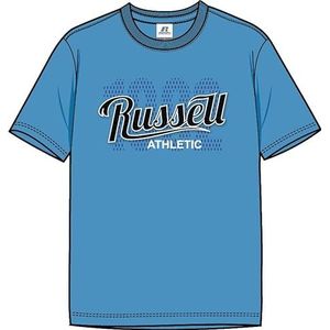 RUSSELL ATHLETIC Heren T-shirt, azuurblauw, XL