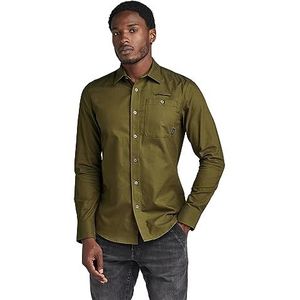 Bristum 2.0 Slim Shirt ls, Meerkleurig (Tobacco/Forest Night Oxford D23553-c895-g100), S