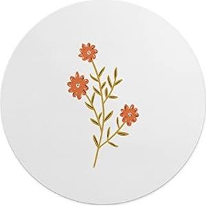 Questo Casa, Ronde digitaal bedrukte muismat, antislip onderkant, voor kantoor en thuis, diameter: 22 cm