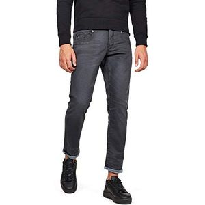 G-STAR RAW Radar Zip Straight Jeans voor heren, taps toelopende pasvorm, grijs (Dry Waxed Pebble Grey 7607-a947), 26W x 30L
