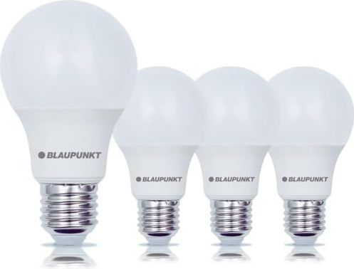 Blaupunkt - E27 A60 LED Lamp - 9W - 4000K - 4 Stuks