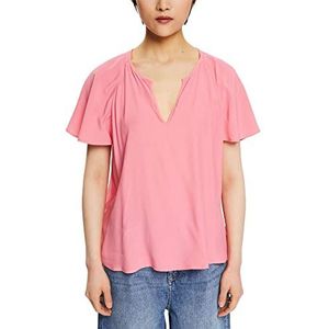 ESPRIT Collection Blouse met kelkhalslijn, roze Fuchsia, M